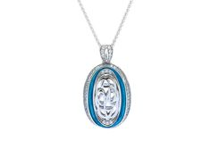 Keith Jack Sterling Silver Sky Blue Enamel Cubic Zirconia Path of Life – Fifth Avenue Jewellers Path Of Life, Listen To Your Heart, Life Path, Sky Blue, Blue Sky, Cubic Zirconia