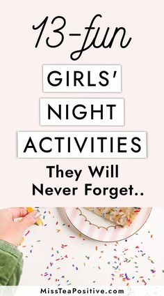 girls'night activities that they will never forget to forget for the next few years