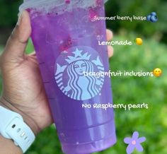 #starbucksdrink#summerdrink#refreasher Purple Starbucks Drink, Purple Starbucks, Menu Drink, Cold Starbucks Drinks