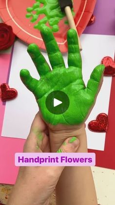 334K views · 28K reactions | Handprint Flowers💐 follow @abcdeelearning for more kids ideas | Deena Keller Mothers Day Handprint, Fun Experiments For Kids, Footprint Craft, Kindergarden Activities, April Showers Bring May Flowers, Winter Preschool, Show Me The Way, Handprint Craft, Craft Kids