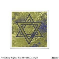 the jewish star of david on a green background