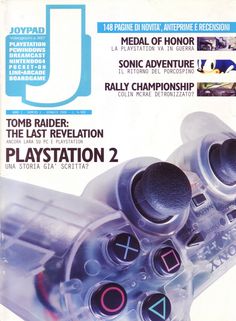 an advertisement for the playstation game system, featuring two video game controllers in plastic case