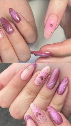 Trendy Nails Right Now, Minimal Valentines Day Nails, Pale Pink Nail Designs, Subtle Nails, Glow Nails, Soft Nails, Glam Nails, Manicure Y Pedicure, Dream Nails