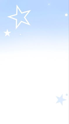 a blue and white background with stars in the sky