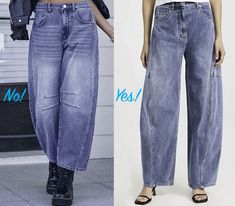 The Best Barrel Jeans for Women Over 50 and How to Style Them - fountainof30.com Shoes To Wear With Barrel Jeans, Barrel Leg Jeans Outfit Winter, Brogues Outfit, Jeans Outfit Winter, Winter Jeans