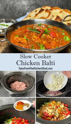 slow cooker chicken balti recipe with step by step instructions to make it at home