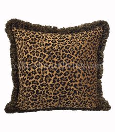 Leopard_chenille-sofa_pillow-brush_fringe-reilly_chance_collection Leopard Print Pillows, Leopard Pillows, Square Sofa, Chenille Sofa, Luxury Pillows, Velvet Accents, Gold Pillows, Holiday Pillows, Beautiful Bedding