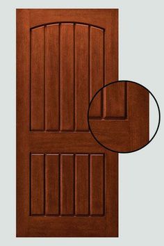 an image of a wooden door with the side panel removed to show the wood grains