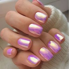 FREE SHIPPING ON ORDERS $9.95+ Buy 3 Get 1 More Free CODE: 4YOU Buy 5 Get 5 More Free CODE: 5FREE Pink Chrome Nails, Squoval Nails, Nagel Tips, Dipped Nails, Style Punk, Stick On Nails, Nail Art Hacks, Chrome Nails, Artificial Nails