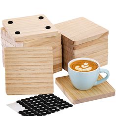 PRICES MAY VARY. You will get 20pcs square wood coasters and 80pcs foam knots. Size: 4" L x 4" W x 0.4" H. Use these blank coasters for DIY crafts and decorate your place. Nice DIY crafts choice. These rough wooden coasters will be a nice choice for DIY mosaic coasters, stains, paint, pyrography and other arts & crafts you like. Durable and no odor wood coasters, made of quality wood, sturdy and thick. These simple square coasters with unfinished surface, you can be very creative & personalize t Wooden Coasters Diy, Mosaic Coasters, Coasters Diy, Diy Staining, Coaster Crafts, Diy Mosaic, Knots Diy, Diy Coasters, Mosaic Diy