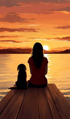 Dogs Pictures Ideas, Dogs Art Drawing, Dog Memorial Painting, Dog And Girl, Woman With Dog, Woman And Dog, Girl With Dog, Miss My Dog, Dog Memorial Tattoos