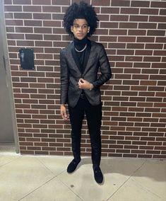 Sweet 16 Court Outfits Boys, Stylish Prom Outfits Men, Turtle Neck Hoco Outfit Men, Homecoming Fits Men, Turtle Neck Prom Outfit Men, Winter Formal Outfits Men High School, Black Hoco Outfits For Guys, Black Prom Outfit Men, Prom Clothes For Guys