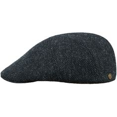 A simple, sturdy and warm fall / winter flat cap made of genuine Harris Tweed (100% wool). Its shape memory visor is sewn down to the 5 panels, trimmed seams crown. Inside the crown there is a warm quilted padded cotton lining and a cotton sweatband. Harris Tweed cloths are second to none among all wool fabrics. Available in large xl and xxl sizes. Handmade in Poland. CZX-LIG-HvD Black Wool Hat For Fall, Fall Outdoor Beret Cap, Black Wool Beret For Fall, Casual Outdoor Hat With Herringbone Pattern, Black Tweed Cap, Black Casual Tweed Hat, Casual Black Tweed Hat, Black Beret With Short Brim For Fall, Classic Black Hat With Herringbone Pattern