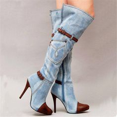 Plus Size Boots, High Boots Outfit, High Heeled Boots, Knee High Heels, High Heel Boots Knee, Super High Heels, Knee Boot