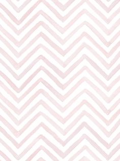 an abstract pink and white zigzag pattern with watercolor paint on it