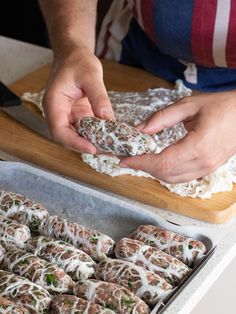 Sheftalies - Cypriot pork sausages - My Family's Food Diary Cyprus Food, Cypriot Food, Pork Sausages, Simple Salad, Filling Food, Homemade Sausage, Greek Dishes, How To Make Sausage, Pork Sausage