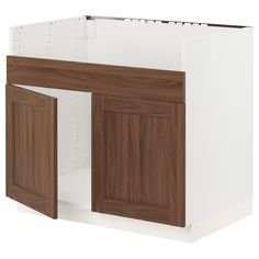 an image of a kitchen cabinet with doors and drawers on the bottom half of it