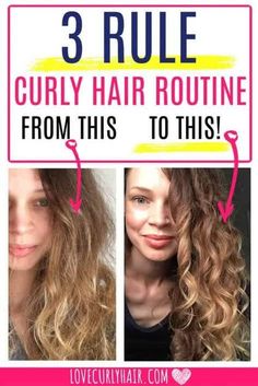 The 3 Curly Girl Rules I Use To Improve The Condition of My Curly Hair. 3 Great Curl Tips! Curl Condition Depends on Your Curly Care Routine, Curly Hair Products and Knowing Your Curl Type. Care For Your Curls Starting Now #curlyhairtips #curlyhaircare #curlhack #hairtips #hairhacks #curlyhair #curlygirl 2a Hair, Cantu Hair Products, Wavy Hair Tips, Wavy Hair Care, Frizzy Curly Hair, Colored Curly Hair, Wavy Curly Hair, Curly Hair Inspiration, Curly Hair Routine