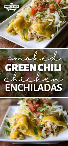 Smoked Enchiladas, Chili Chicken Enchiladas, Traeger Chicken, Chicken Tortillas, Enchiladas Easy, Green Chili Chicken Enchiladas