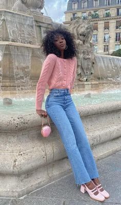 Outfits Quotes, Looks Street Style, Outfit Trends, Brunch Outfit, Pink Shoes, Feminine Outfit, Girly Outfits, Fashion Mode