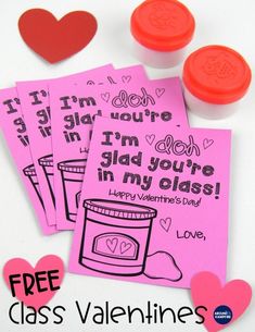 valentine's day cards with free printables for kids to color and decorate