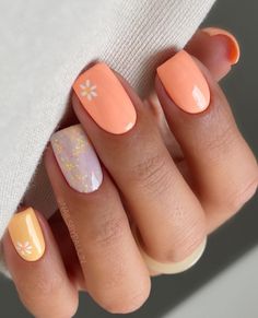 Spring Nail Polish Colors, Unghie Sfumate, August Nails, Milky Nails, Short Gel Nails, Broken Nails, Nagel Tips, October Nails