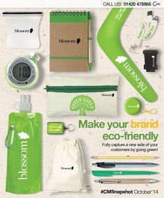 an advertisement for eco - friendly products is shown in this advertiser's image