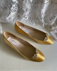 Shoes Harvest Gold Mustard Color Very Low Heels Shoes - Etsy Elegant Pearl Embellished Flats For Formal Occasions, Elegant Pearl-embellished Formal Flats, Elegant Pearl Embellished Formal Flats, Elegant Flat Wedding Shoes With Rhinestones, Gold Elegant Low Heel Flats, Elegant Gold Flats With Low Heel, Elegant Gold Low Heel Flats, Elegant Low Heel Flats For Formal Occasions, Elegant Flats With Rhinestones And Round Toe