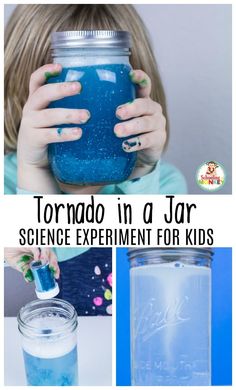 Learn about science with a tornado in a jar! This tornado in a jar lesson plan is so easy and an excellent way to learn about centripetal force and makes an excellent tornado science project. Use our tornado in a jar worksheet to complete the glitter tornado science activity! #stemactivities #scienceexperimentsforkids #science #stem Science Experiments For Teens, Highschool Science, Spring Science Experiments, Tornado In A Jar, Summer Stem Activities, Summer Science Experiments, Kitchen Science Experiments