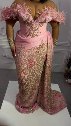 George Blouse Styles, Lace Blouses For Wrapper, Latest Traditional Dresses, Lace Dress Classy, African Bridesmaid Dresses