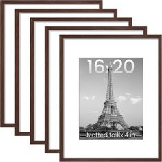 Amazon.com - upsimples 12x16 Picture Frame Set of 5, Display Pictures 8.5x11 with Mat or 12x16 Without Mat, Wall Gallery Poster Frames, Natural 16x20 Picture Frame, Gallery Poster, Picture Frame Set, Poster Frames, 16x20 Frame, Display Pictures, Picture Frame Sets, Wall Gallery, Frame Set