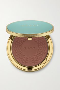 Gucci Beauty's finely milled 'Poudre De Beauté Éclat Soleil' bronzer is flecked with luminous pigments to give your skin a natural-looking sun-kissed glow. The colorful compact is easy to spot in a makeup bag and also looks so pretty on your vanity in-between uses.   - '05' is suitable for medium to deep skin Gucci Makeup, Gucci Beauty, Skin Nails, Dior Makeup, Makeup Bronzer, Deep Skin, Hair Skin Nails, Sun Kissed, Hair Skin