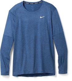 a women's nike long - sleeve tee in blue