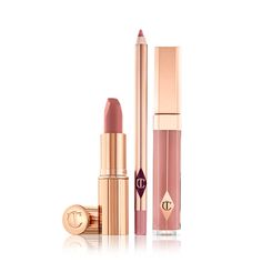 The Pillow Talk Lip Kit - Nude-pink Lipstick, Liner & Gloss | Charlotte Tilbury Beauty Definition, Pink Matte Lipstick, Nude Pink Lipstick, Pillow Talk Lipstick, Charlotte Tilbury Pillow Talk, Lip Shade, Lipstick Liner, Shopping Products, My Pillow