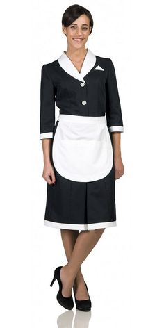 Staff Uniforms, Western Outfits Men, Maid Uniform, Three Quarter Sleeve Dresses, Women's Uniforms, French Maid