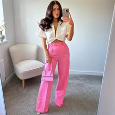 New With Tag Blogger’s Favorite Zara Best Sellers Zara New Collection Zara 2022 Zara Inspired Outfits, Zara Wide Leg Pants, Ootd Formal, Girl Boss Outfit, Pink Pants Outfit, White Tops Outfit, Zara 2022, Loose Pants Outfit, Zara Looks