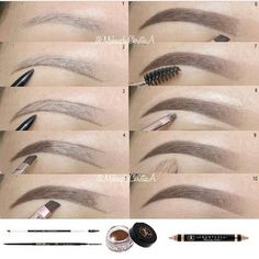 Membentuk Alis, Bentuk Alis, Eyebrow Makeup Tutorial, Makeup Order, Makeup Brushes Guide, Eyebrow Makeup Tips, Smink Inspiration, Face Makeup Tutorial