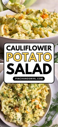 this cauliflower potato salad is the perfect side dish for any meal