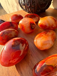 Carnelian Palm Stones | You Choose! Carnelian Aesthetic, Deanna Core, Pretty Crystals, Aries Aesthetic, Zodiac Designs, Bday Gift, Palm Stones, Gift Inspo, Carnelian Stone