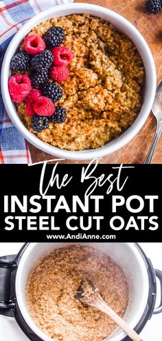 the best instant pot steel cut oats