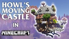 an image of a castle made out of legos with text that reads how's moving castle in minecraft