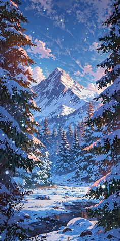 Hues Of Blue, Dense Forest, Dreamy Artwork, Art Gallery Wallpaper, Winter Wallpaper, Backgrounds Phone Wallpapers, Dreamy Art, Pretty Wallpapers Backgrounds