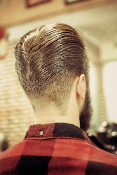 Brylcreem Hairstyles, Long Trim, Greaser Style, Punk Hairstyles, Man Haircut, Long Hairstyles For Men, Slicked Hair