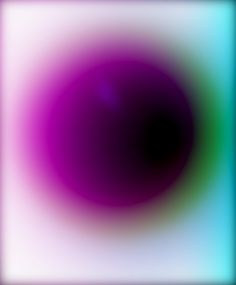 a blurry image of a purple and green circle in the middle of a white square