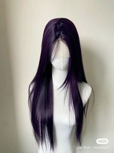 Dark Purple Hairstyles, Dark Purple Hair Color, Tato Minimal, Dyed Hair Purple, Cute Hair Colors, Hair Mistakes