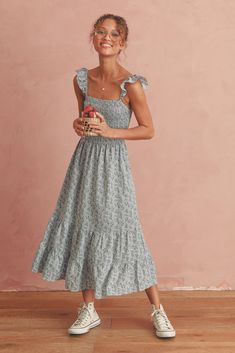 Breath Of Youth, Midi Wedding Dress, Tiny Butterfly, Casual Dresses For Teens, Bird Dress, Europe Outfits, Country Dresses, Italy Outfits, Aesthetic Outfit Ideas