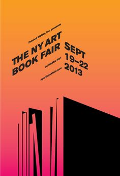 the new york art book fair poster