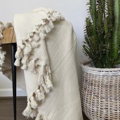 Cozy Soft Unbleached 100% Cotton Throw Blanket