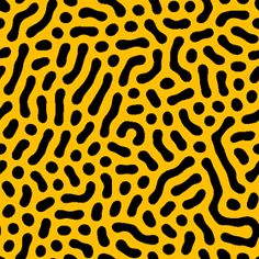 a black and yellow animal print pattern