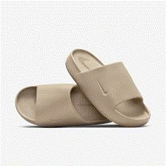 Enjoy a calm, comfortable experience—no matter where your day off takes you. Made with soft yet supportive foam, the minimal design makes these slides easy to style with or without socks. And they’ve got a textured footbed to help keep your feet in place. Beach Shoes For Men, Nike Calm Slides Outfit, Nike Calm Slides, Men’s Slides Outfit, Men’s Sandals, Nike Slides Men, Cheap Men's Slides For Streetwear, Male Slides, Summer Shoes Men